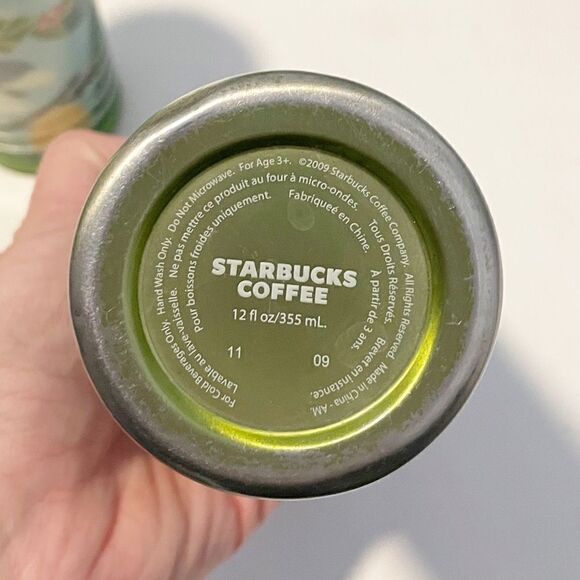 Two Starbucks Kids Travel Bottles Stainless Steel and Plastic Green - Picture 6 of 9